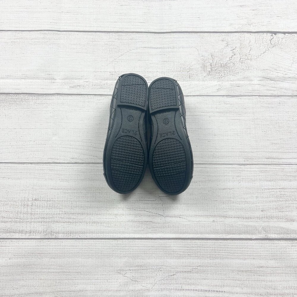 The Children’s Place Black Quilted Girls Dress Shoes Slip On Ballet Flats 12 - Picture 4 of 4
